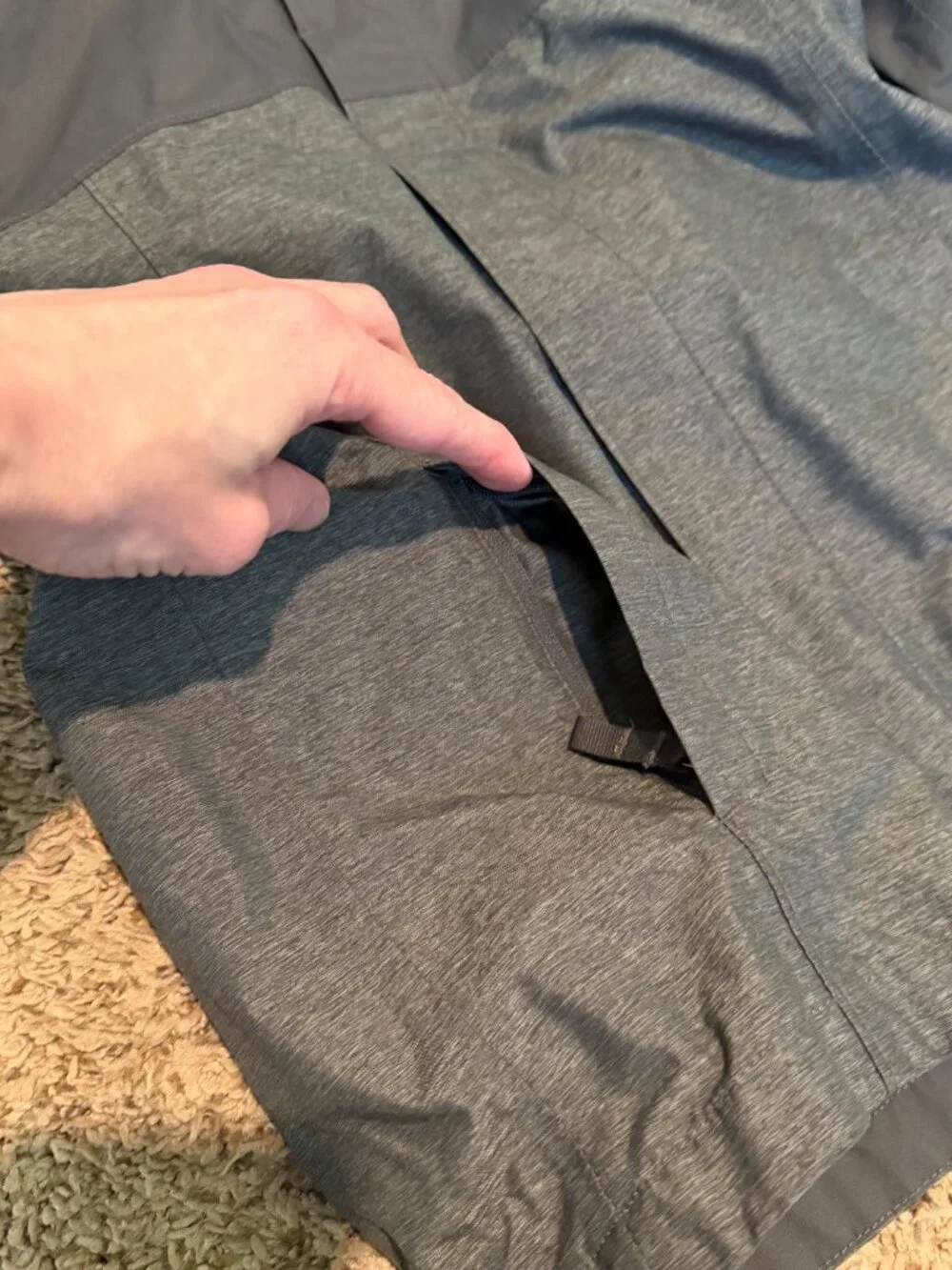 The North Face Boys Small Black Gray Rain Jacket Coat - Picture 8 of 11